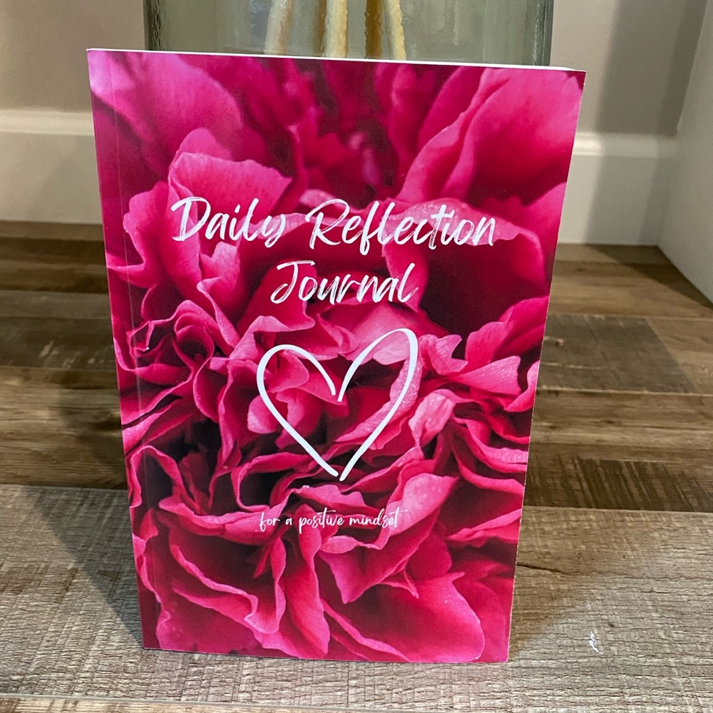 Daily reflections journal pink flower